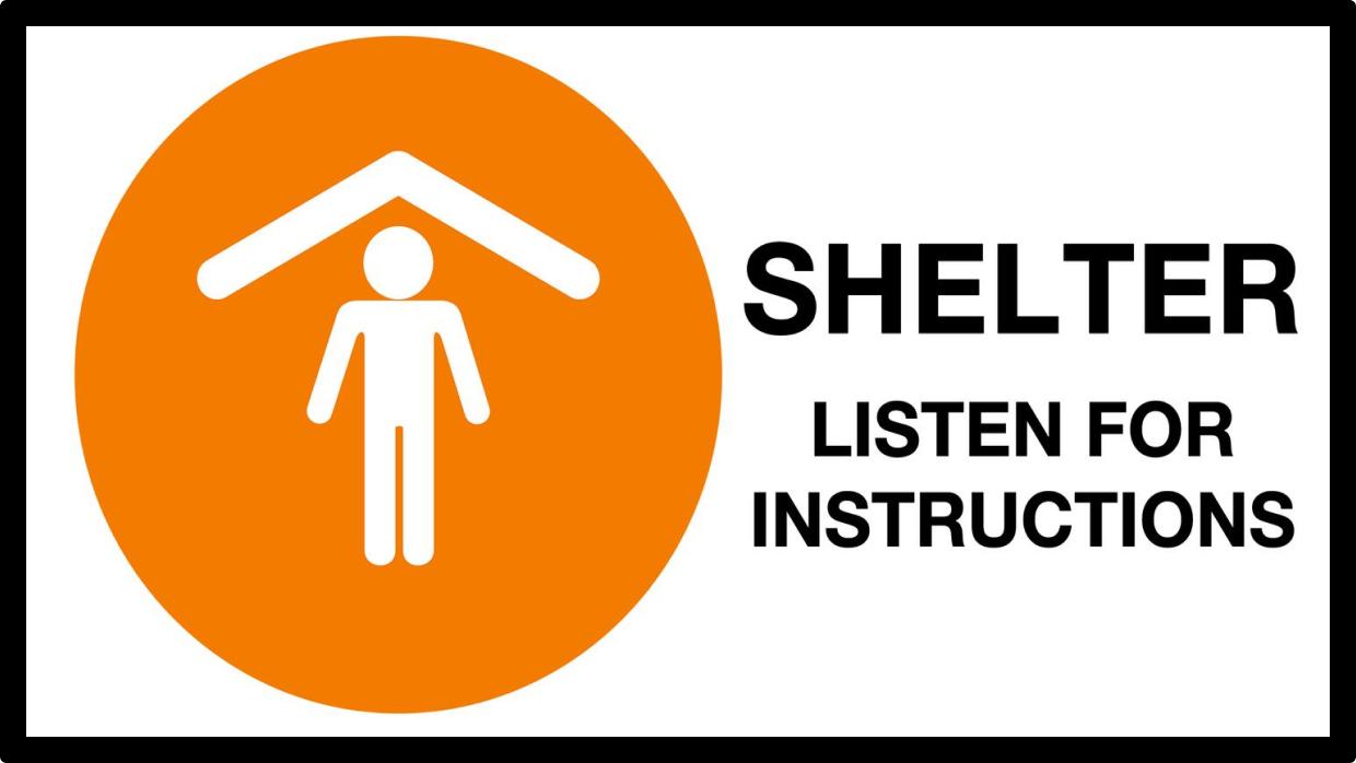 Screen example: Shelter listen for instructions