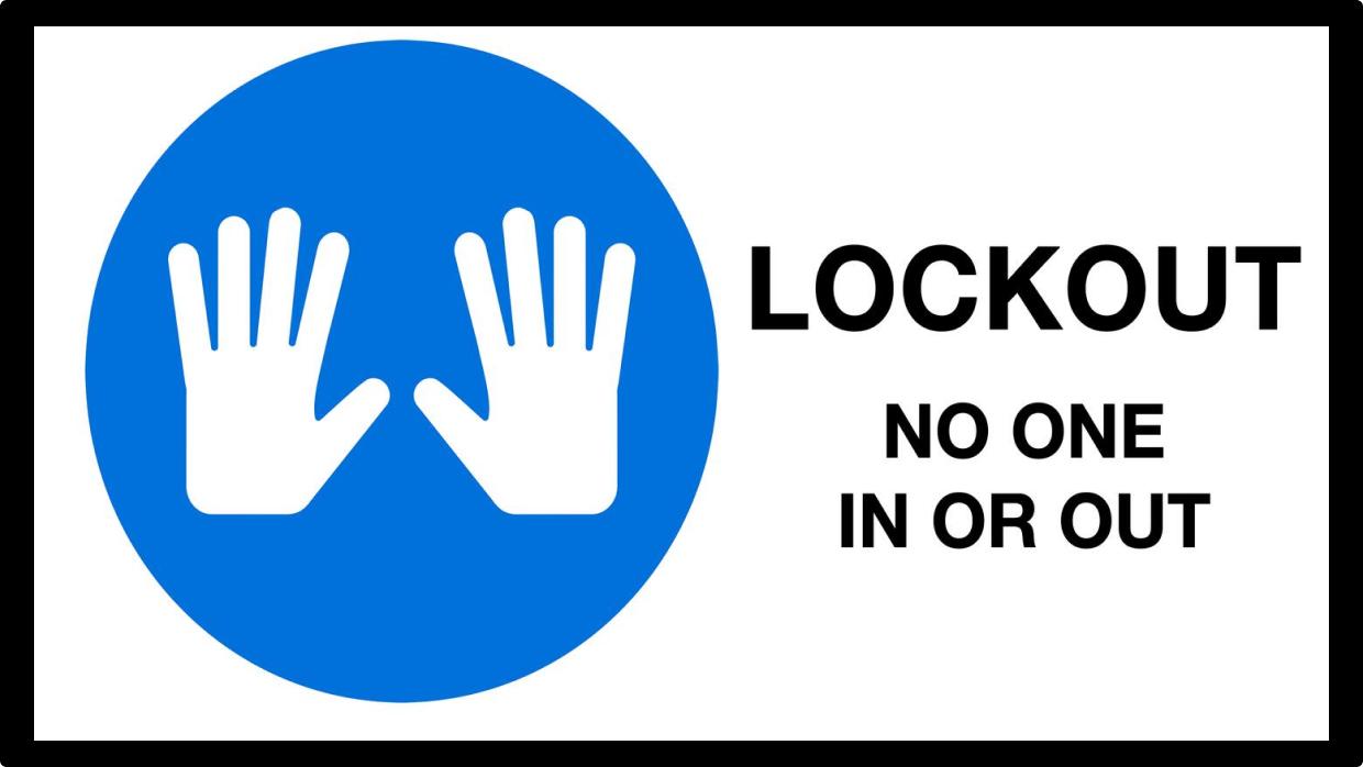 Screen example: Lockout